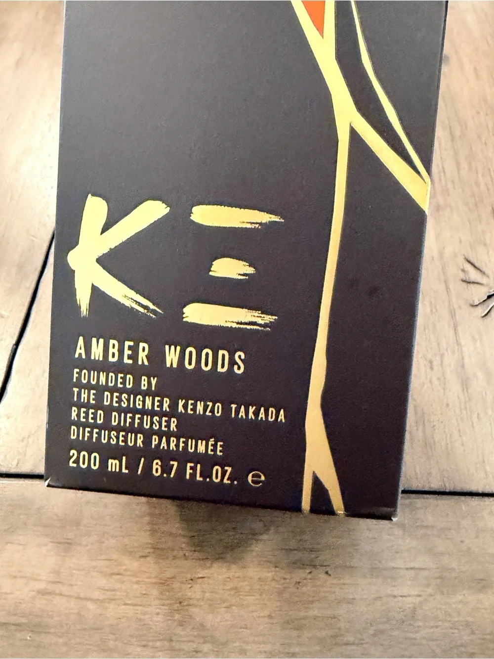 KÉ Amber Woods Reed Diffuser - Warm Woody Scent with Spiced Notes 092